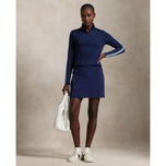 RLX Ralph Lauren Frauen Power Stretch Full Reißverschluss -raffinierte Marine/Sommerblau