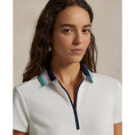 rlx ralph lauren 여자 니트 칼라 드레스 - 세라믹 화이트