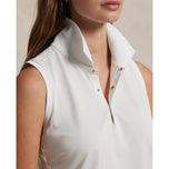 RLX Ralph Lauren Women's Lengan Tur Performa Polo Shirt - Putih
