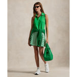 Rlx Ralph Lauren Women's Sans mangeless Tour Performance Polo Polo - Tiller Green