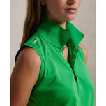 Rlx Ralph Lauren Women's Sans mangeless Tour Performance Polo Polo - Tiller Green
