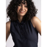 Cross Women 's Andrea Sleeveless Polo Golf Shirt -Navy