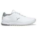 PUMA Proadapt Alphacat Leather Golf Shoes - Puma White/Puma Silver