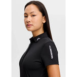 J.Lindeberg Women's Tour Tech Golf Polo Shirt - Black