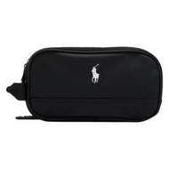 RLX Ralph Lauren 자수 로고 스몰 골프 파우치 - 폴로 블랙