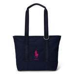 RLX Ralph Lauren Wanita Big Pony Tote Beg - Tentera Laut halus