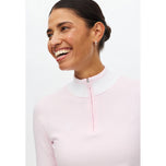 Pulover Golf Setengah Zip Rajutan Kora Wanita Rohnisch - Cradle Pink