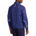 RLX Ralph Lauren Stratus Plaid Water -Repellent Full Zip Golf Jacket - French Navy Glen Plaid