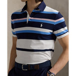 Rlx Ralph Lauren Performance Pique Golf Polo -Hemd - raffinierte Marine Multi