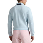 RLX Ralph Lauren Classic Fit Quilted Double-Knit Golf Pullover - Summer Aqua