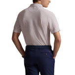 RLX RALPH LAUREN Stripe 투어 파티크 골프 폴로 셔츠 - 가든 핑크 멀티