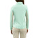 IBKUL Women's Solid Long Sleeve Zip Mock Neck Shirt - Pool Party