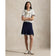 RLX Ralph Lauren Women's Knit A -Line Golf Skort - Refined Navy/White Splash