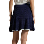 RLX Ralph Lauren Women's Knit A -Line Golf Skort - Refined Navy/White Splash