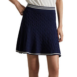 RLX Ralph Lauren Women's Knit A -Line Golf Skort - Refined Navy/White Splash