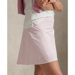 RLX Ralph Lauren Wanita 17 "AIM Lipit Back Golf Skort - Garden Pink Gingham