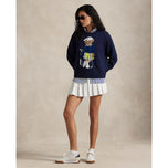 RLX Ralph Lauren Wanita Polo Bear Knit - Tentera Laut halus