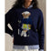 RLX Ralph Lauren Wanita Polo Bear Knit - Tentera Laut halus