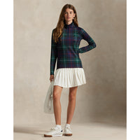 RLX Ralph Lauren Women's Printed Stretch Jersey Quarter-Zip Pullover - Tartan