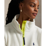 Rlx Ralph Lauren Frauenfleece -Halbzip -Pullover - Creme Multi