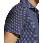 RLX Ralph Lauren 印花輕盈氣流高爾夫 Polo 衫 - 精緻海軍藍玉蘭鑽石