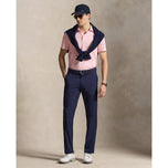 RLX Ralph Lauren 印花輕盈氣流高爾夫 Polo 衫 - 卡梅爾粉紅玉蘭鑽石