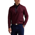 rlx ralph lauren lux perf Half Zip Pullover -Rich Ruby