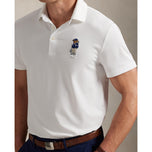 RLX RALPH LAUREN POLO BEAR AIRTECH PIQUE GOLF POLO SHIRT -CERAMIC WHITE
