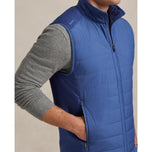 RLX Ralph Lauren Prestasi Wool Penuh Zip Golf Vest - Old Royal