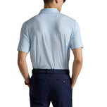 Rlx ralph lauren naka -print lightweight airflow golf polo shirt - opisina asul na wedge floral