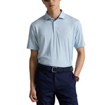 Rlx ralph lauren naka -print lightweight airflow golf polo shirt - opisina asul na wedge floral