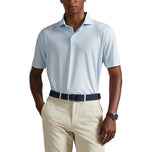 Rlx Ralph Lauren Polo de golf de golf de flux d'air léger imprimé - Bureau de la texture boogey bleu bureau