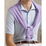 Rlx ralph lauren naka -print lightweight airflow golf polo shirt - office blue square key