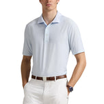 Rlx ralph lauren naka -print lightweight airflow golf polo shirt - office blue square key