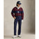 RLX Ralph Lauren Classic Fit Double -Knit Tech Collar Pullover - Rich Ruby/Refined Navy