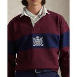 RLX Ralph Lauren Classic Fit Double -Knit Tech Collar Pullover - Rich Ruby/Refined Navy