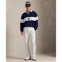 RLX Ralph Lauren Classic Fit Double-Knit Crest Pullover - Refined Navy/Ceramic White