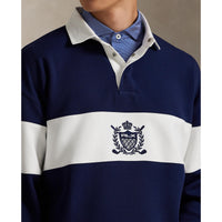 RLX Ralph Lauren Classic Fit Double-Knit Crest Pullover - Refined Navy/Ceramic White