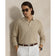 RLX Ralph Lauren Performance Polo -Collar Golf Sweater - Ecru Tan Heather