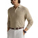 RLX Ralph Lauren Performance Polo -Collar Golf Sweater - Ecru Tan Heather