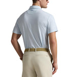 Rlx ralph lauren naka -print lightweight airflow golf polo shirt - opisina asul na boogey texture