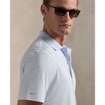 RLX Ralph Lauren 印花輕質氣流高爾夫 Polo 衫 - 辦公室藍便士樂福鞋