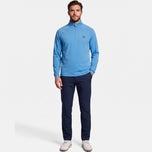 Lyle & Scott Mesh Panelled Course Golf Midlayer - Nitrogen