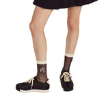 Chaussettes de golf Arabella Mesh Malbon pour femmes - Noir