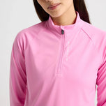 Rohnisch dames addy golfshirt met lange mouwen - Fuchsia roze