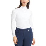 Rohnisch dames addy golfshirt met lange mouwen - wit