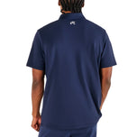 Kaos Polo Golf Malbon Block Placket - Navy