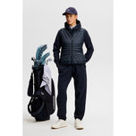 J.Lindeberg Women's Holma Quilt Hybrid Golf Vest - JL Navy