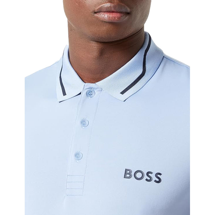 Boss Paddytech Golf Polo Shirt - Open Blue