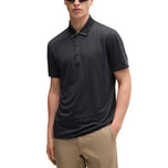 Boss Paddytech Stretch Jersey Polo Golfhemd - schwarz